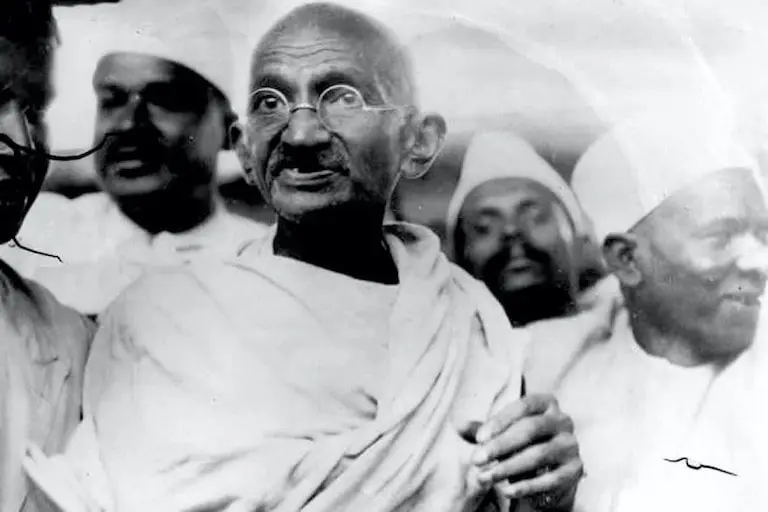 An image of Mahatma Gandhi.